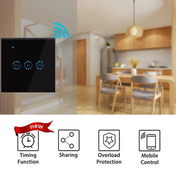 WiFi Smart Zavese Stikalo Smart Življenje Tuya za Električna Motorna Zavese Slepi roletnih Deluje z Alexa in Google Doma