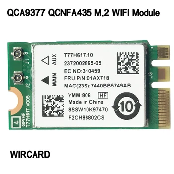 WIRCARD QCNFA435 QCA9377 Dual Band M. 2 WiFi, Modul za kartico wifi 802.11 ac Bluetooth 4.1, za prenosnik