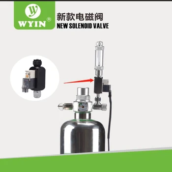 WYIN 110-240v nizke temperature DIY novo CO2 v akvarij magnetni magnetni ventil regulator, ogljikov dioksid, magnetni ventil
