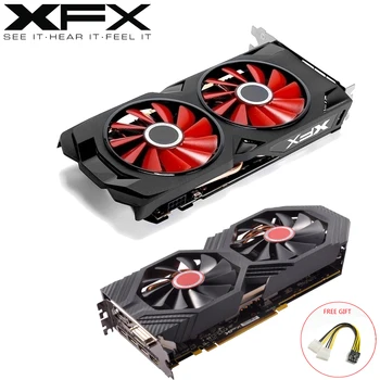 XFX AMD Radeon RX580 4GB DDR5 Grafične Kartice AMD GPU RX 580 4 GB, 256 Bit Desktop PC Gaming grafična Kartica Računalnik Gamer Uporabi Kartice