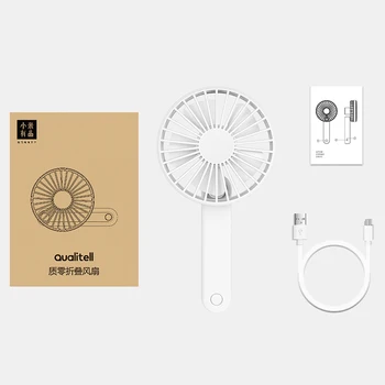 Xiaomi Qualitell Prenosni Mini Fan ročni USB Polnilne Zložljiva Ljubitelj Potovanja na Prostem Home Office Mirno Poletje Zložljive porta