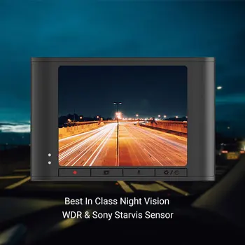 YI Nightscape Dash Kamera HD 1080P Avto DVR pa 2,4-palčni LCD-Zaslon 140 širokokotni Objektiv Night Vision nadzorno ploščo Kamere Vozila