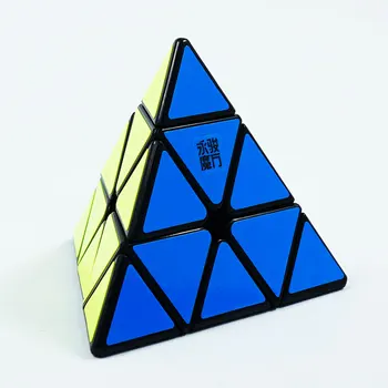 YJ Yulong Piramida V2M Magnetni Čarobno Piramide Kocka Stickerless Yongjun Magneti Trikotnik Puzzle Hitrost Kocke Za Otroke, Otroci Gif