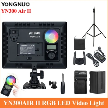 YONGNUO YN300AIR II RGB LED Kamera Video Svetlobe,Opcijsko Baterija s Polnilnikom Fotografija Svetlobe 2.4 G RGB Barvno Video Lučka