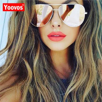 Yoovos 2021 Luksuzni sončna Očala Ženske/Moške blagovne Znamke, Oblikovanje Kovin Travel Pilot Očala za Ženske Retro Gafas De Sol Mujer UV400