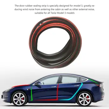 Za Tesla Model3 Gumijasto Tesnilo Izolirani Hrupa Vrata Prtljažnik Kritje Tovornjak AB Steber