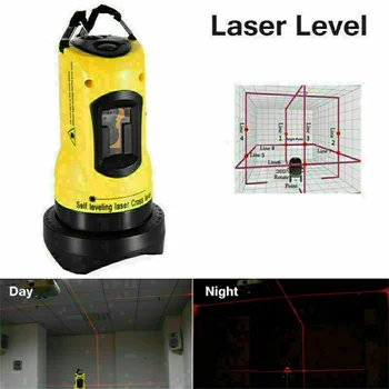 ZH SL202 Rotacijski Laser Lazer Ravni Obračanje Self Izravnavanje Križ Skladu Poklic