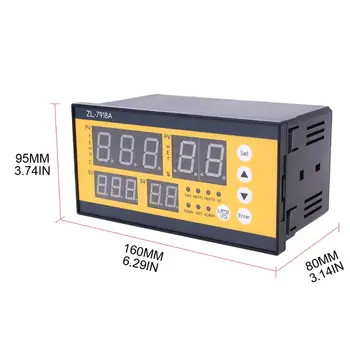 ZL-7918A Avtomatski Inkubator Krmilnik 100-240V LCD Tem Vlažnost Nadzor XM 18 Termostat Toplotne Regulator za Skladišče nova
