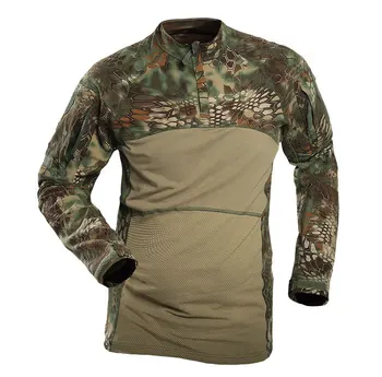 Zunanji Kryptek Mandrake Prikrivanje Moških Vojske Vojaško Taktično Majica Dolg Rokav Quick Dry, Pohodništvo T Shirt Lov Boj Proti Majice