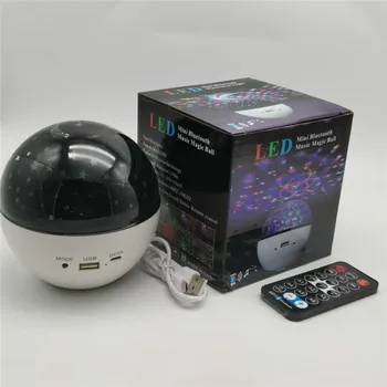 Zvezdnato Nebo Ponoči, Svetlobni Projektor Bluetooth Glasbe Projekcija Laser LED Pisane USB Gypsophila Sobne Luči Zvočnik Svetlobe