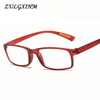 Ženske Moški Kvadratnih TR90 Očala Okvir Jasno Obravnavi Očala Proti bolečih oči Retro Slogu Presbyopic Očala