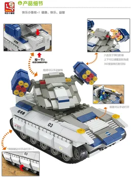 0206 273pcs Vojaški Tank Konstruktor Model Komplet Bloki Združljiv LEGO kock Igrače za Fante, Dekleta, Otroci, Modeliranje