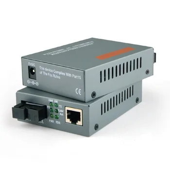 1.25 G Gigabit Ethernet Media Converter 1 Optični Port 1 Električni Vmesnik Optični Pretvornik SC 3KM Optični Sprejemnik, 1 Par