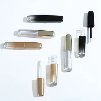 10pcs 3.5 ml Gradient Zlati Plastičnih Lip Gloss Prazno Cev Kozmetični Kvadratnih Lipgloss Palico Pakiranje Posoda