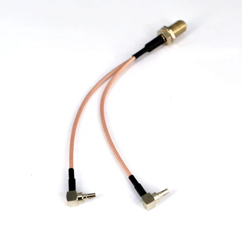 10pcs kabel antene F Ženski 2 X TS9/CRC9 Moški Konektor Delilnik Combiner Y vrsta Kabla Podaljšek RG316 for3G/4G modem usmerjevalnik