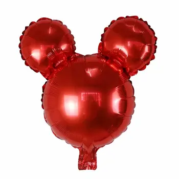 10pcs/Veliko Mini Mickey Minnie Glavo Folija Baloni Fant Dekle Baby Tuš Risanka Balon Otrok Rojstni dan Dekoracijo Dobave