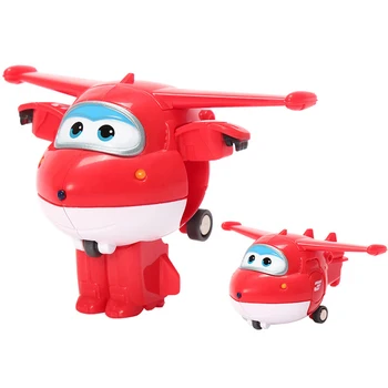 12pcs/set AULDEY Super Krila Deformacije JETT Letalo, Robota, figuric Preoblikovanje Igrače Lutka za Otroke Darilo za Rojstni dan