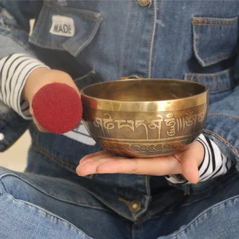13cm Tibera HIMALAJE Strani Glasno ČAKRO, MEDITACIJA Budizem Petje Skledo Doma Dekoracijo Obrti