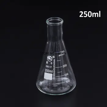 1Pc/veliko 50-2000ml Ravne mala Usta Steklena bučka erlenmeyer, erlenmajerico steklenico, Trikotnik Bučko za Laboratorijsko