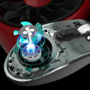 2000DPI Nastavljiv 6 Gumbe Igralec USB Žična Satja Optična Miška Votlih-out, RGB Gaming Mišk z Ventilatorjem za Prenosni RAČUNALNIK