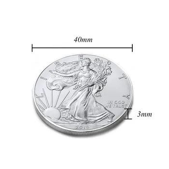 2011--2021 Združenih Kip Svobode Izziv Kovanec za 1 oz Fine Srebrni Zbirateljskih Ameriki Kovancev Novo Leto Darilo Globe Zbiranje