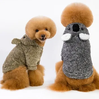 2018 jeseni in pozimi ljubljenčka psa hoodies oblačila barva koralni žamet pes plašč, jakne zadebelitev leni Teddy bear pes kostum