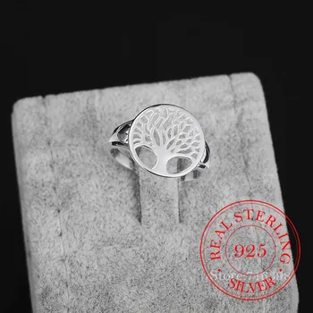 2020 Originalni 925 Sterling Silver Obroči Drevo Življenja Klasičnih Pribor anel Bague anillos Za Ženske Novih Mater Dan Darila
