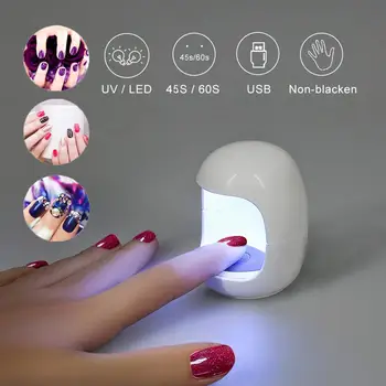 2020 Prenosni LED Lak za Lase Mini Roza UV Lučka za Nail Art Manikura Orodja za Fototerapijo Prst Hitro Sušenje Pralni Nohte lak