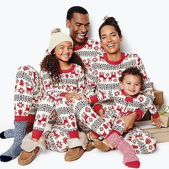2020 Zimske Družinske Božič Ujemanje Pižamo Nastavite Odraslih Otrok Pyjama More Baby Romper Vesel Božič Družinski Ujemanja Obleke