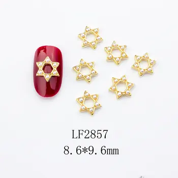 20pcs/veliko 3d zlitine star lupini nail art okraski dobave pearl okrasnih kamnov draguljev kovinski žeblji, pribor, nakit čare