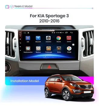 2Din Android 10 auto Radio Multimedijski Predvajalnik Videa, GPS DVD 5mp navigacija forKIA Sportage 3 2010 2011-2016 avto radio sprejemnik