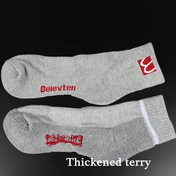 2Pair/Veliko Športne Terry moške nogavice, ki se izvajajo na prostem chaussettes homme Bombaž Zadebelitev cev nogavice bele calcetines hombre poletje