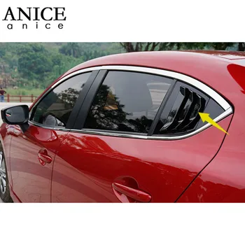 2pc sijoče Zadnje Četrtletje Plošča Okno Strani Reže Vent trim fit za Mazda3 Axela 4D-2018 limuzina in hatchback Peko za nohte