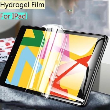 2Pcs/Veliko Hydrogel Film Za Ipad MINI 123 4 5 Zaslon Patron zraka 2 3 6 mehko Film Za Ipad Pro 2018 7.9 9.7 10.2-inch polno kritje