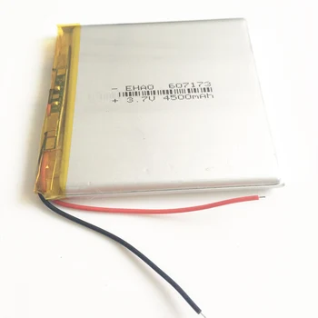 3,7 V 4500mAh 607173 Litij-Polimer LiPo Baterijo za ponovno Polnjenje Za GPS, PSP DVD PAD E-knjige tabličnega računalnika, prenosnika moči banke