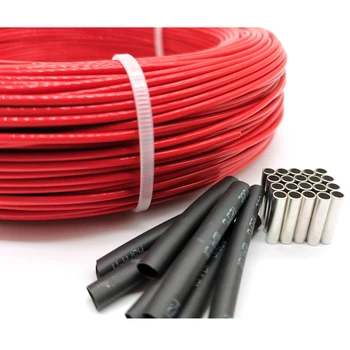 50meter 66ohm 6k PTFE zaviralci gorenja ogljikovih vlaken grelni kabel za ogrevanje žice DIY posebni grelni kabel za ogrevanje dobave