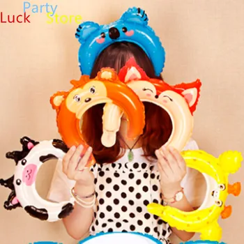 50pcs Živali Cosplay Hairband Balon Zajec Ušesa Panda Risanka Model Lase Band Baloni za Fant Dekle Otroci Rojstni dan Dekoracijo