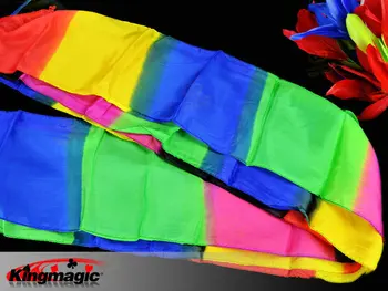 5M Rainbow Magic Svileni Šal Multicolor ultra-tanek Rute čarovniških Trikov za Fazo Close Up Magic Rekviziti Magia Darilo za Otroka
