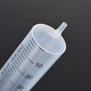 5pcs/Nastavite Nov Pregleden Brizga 50 ml Plastične Enkratno uporabo Industrijskih Priročnik Brizg Z Gumijasto Membrano