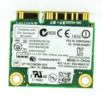 6300AGN 633ANHMW 2,4 GHz &5.0 GHz 450Mbps Mini Pol Brezžično kartico PCI-E WiFi Adapter WLAN Kartico za Intel 6300AGN za Dell/ASUS/Acer