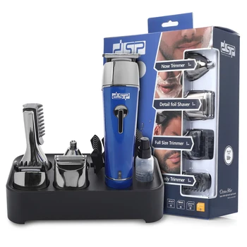 6IN1 Professional Hair Trimmer za Polnjenje Električnih Lase Clipper Moške Akumulatorski Frizuro Brivnik Nastavljiv rezalni Stroj Set