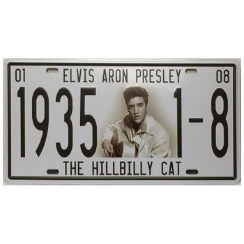6x12inch ELVIS AARON PRESLEY LOGOTIP Kositrne plošče prijavite Retro Vintage Tin Prijavite JY-012
