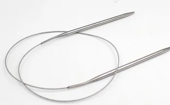 80 cm dolžina NO6-18 D5-1,5 mm, iz nerjavnega jekla krožno pletenje igle za volno jopica grozila obrti, orodja diy pribor 1380