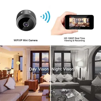 A9 Mini WiFi Wiress 1080P HD Šport Ir Nočno Vizijo Zaznavanje Gibanja Kamera Mini Kamere pribor
