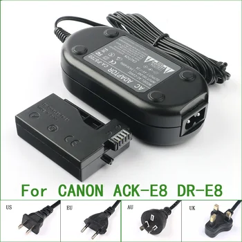 AC Napajalni Adapter za Polnilnik Za Canon EOS550D EOS600D EOS650D 4517B002 ACK-E8 CA-PS700 CA-PS700A DR-E8