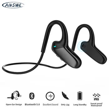 AIKSWE Bluetooth Slušalke brezžične Šport Odprte Slušalke Stereo Surround HD Hands-free (z mikrofonom Za Tek, kolesarjenje