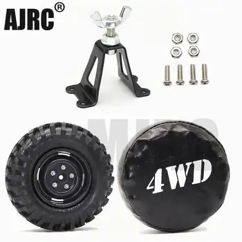 AJRC Rezervna pnevmatika okvir kovinski rezervna pnevmatika nosilec za kolesa nosilec za 1/10 osno SCX10 RC4WD D90 D110 RC4WD TRX4 CC01 RC gosenicah TRX6