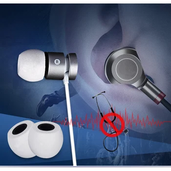 ANJIRUI TS400 6,5 mm (L M S) izolacija s peno nasveti za in-ear slušalke slušalke bas C nastavi Uho Blazine Primerne 6,5 mm-7,5 mm izhod za slušalke