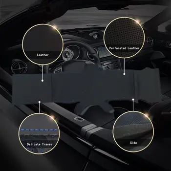 Auto Pletenic Na volanu Kritje za BMW E36 E46 E39 Ročno Sešijejo Notranja Oprema Avto Pletenic Volan Pokrov