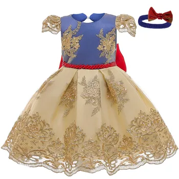 Baby Girl Oblačenja za Dekleta Dojenčkov Čipke Krst Obleke Elegantno Rojstni dan Obleko Dekle Obleko Baby Dekle je Božični Oblačila